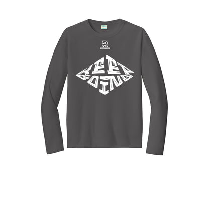 KEEP GOING (White) - Long Sleeve Performance Tee