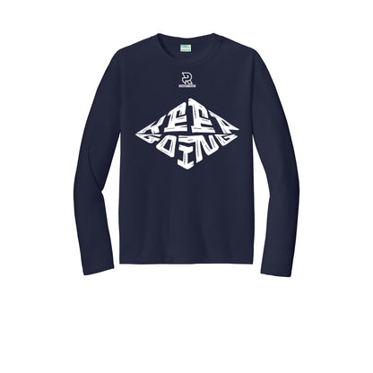 KEEP GOING (White) - Long Sleeve Performance Tee