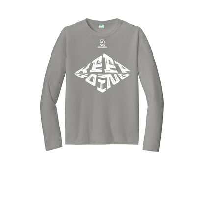 KEEP GOING (White) - Long Sleeve Performance Tee