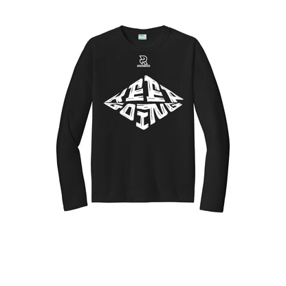 KEEP GOING (White) - Long Sleeve Performance Tee