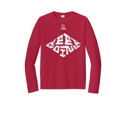 KEEP GOING (White) - Long Sleeve Performance Tee