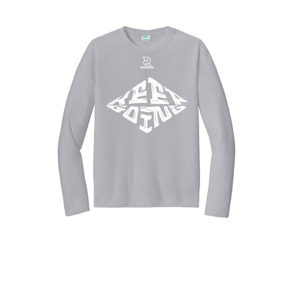 KEEP GOING (White) - Long Sleeve Performance Tee