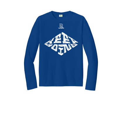 KEEP GOING (White) - Long Sleeve Performance Tee