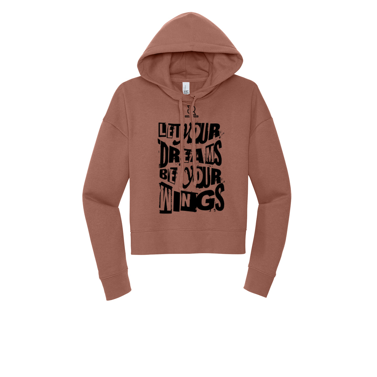 LET YOUR DREAMS BE YOUR WINGS (Black) - Womens Fleece Hoodie