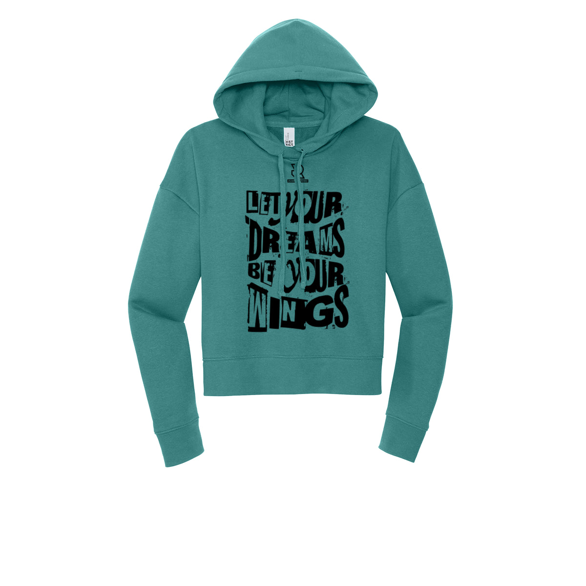 LET YOUR DREAMS BE YOUR WINGS (Black) - Womens Fleece Hoodie
