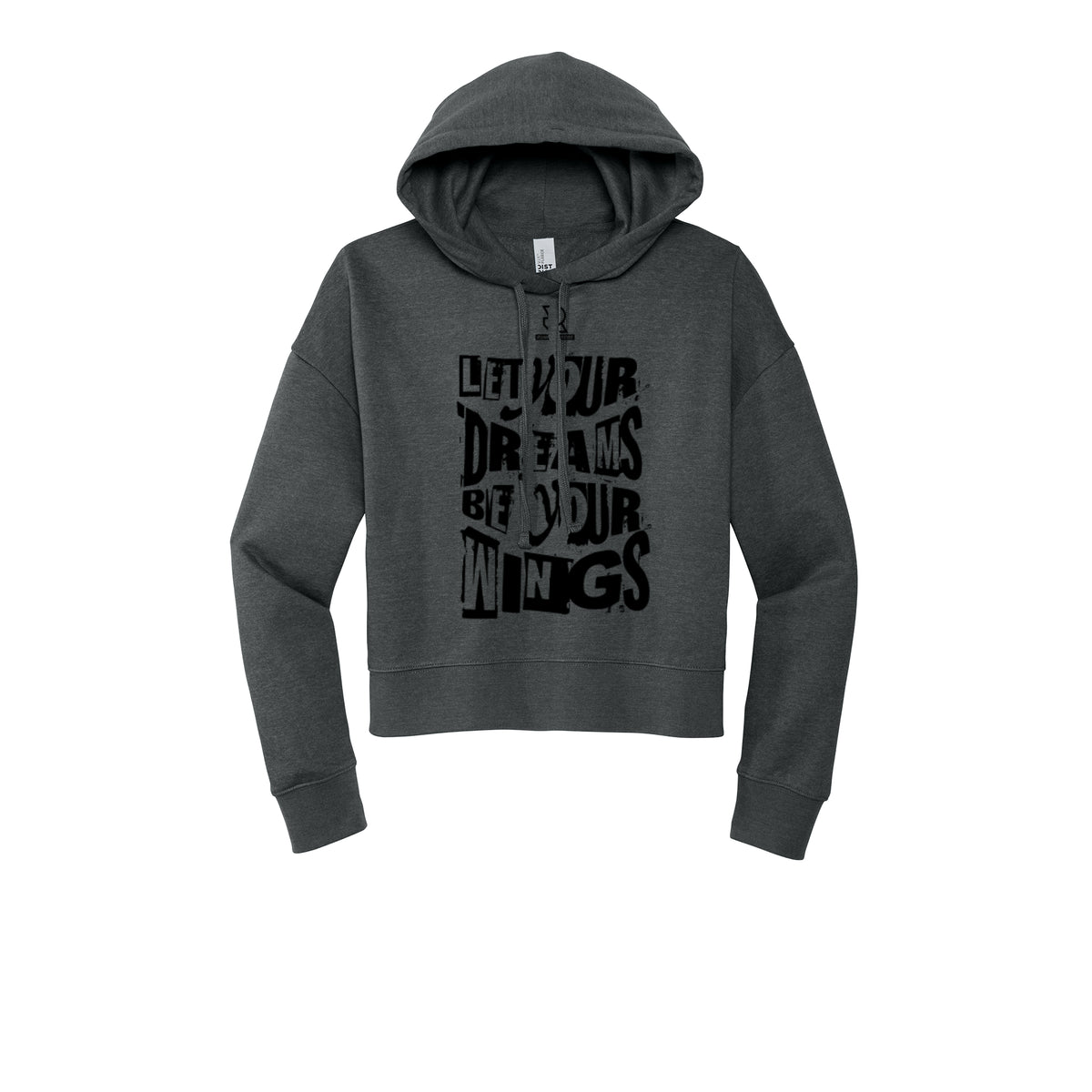 LET YOUR DREAMS BE YOUR WINGS (Black) - Womens Fleece Hoodie
