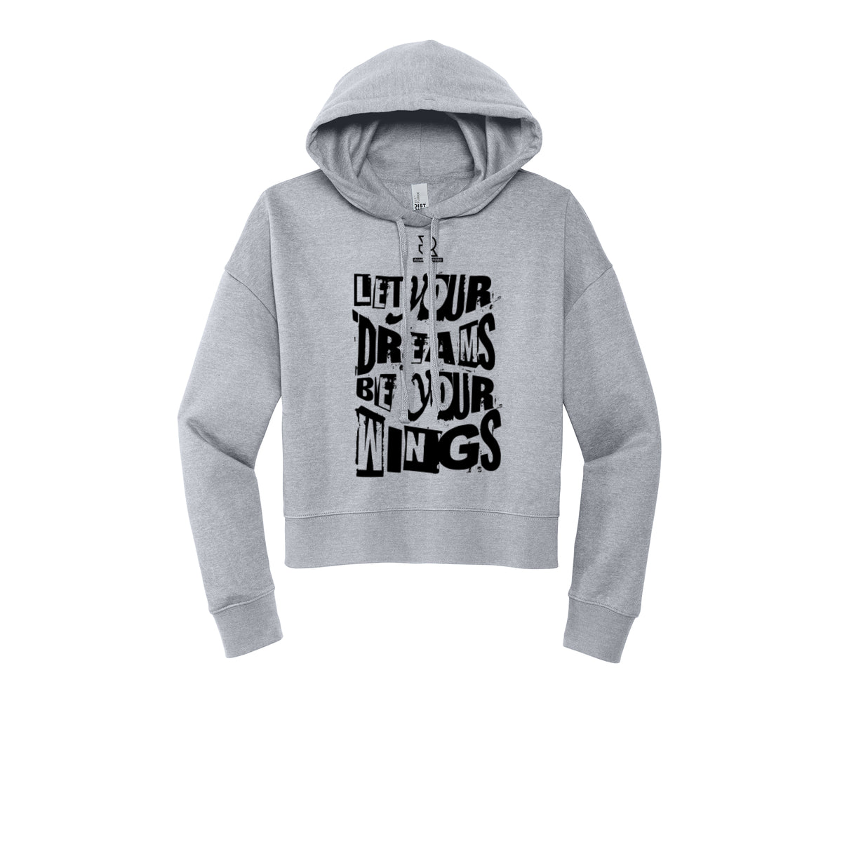 LET YOUR DREAMS BE YOUR WINGS (Black) - Womens Fleece Hoodie
