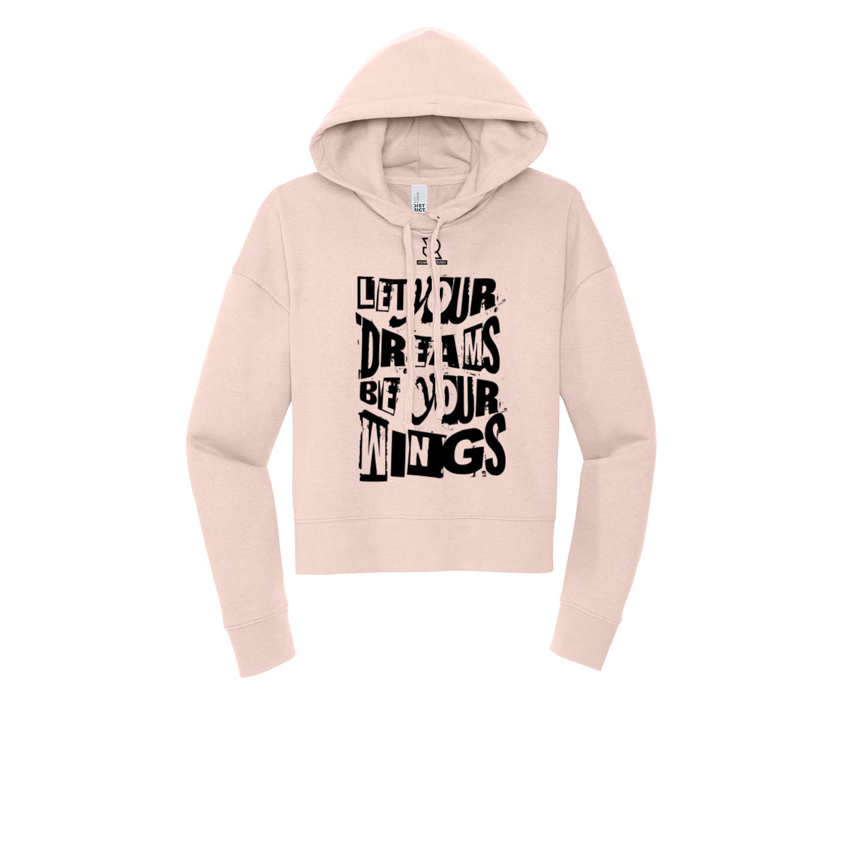 LET YOUR DREAMS BE YOUR WINGS (Black) - Womens Fleece Hoodie