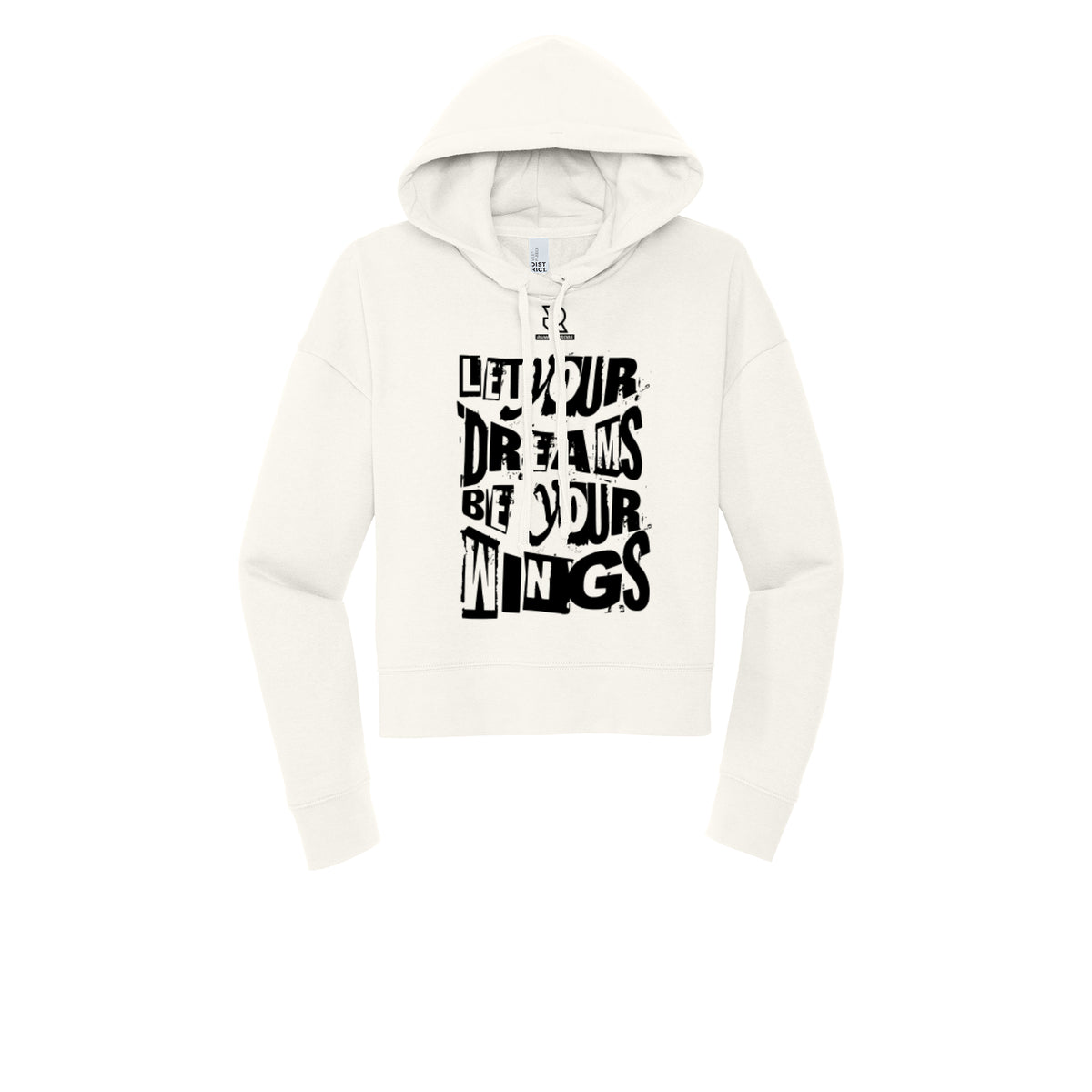 LET YOUR DREAMS BE YOUR WINGS (Black) - Womens Fleece Hoodie