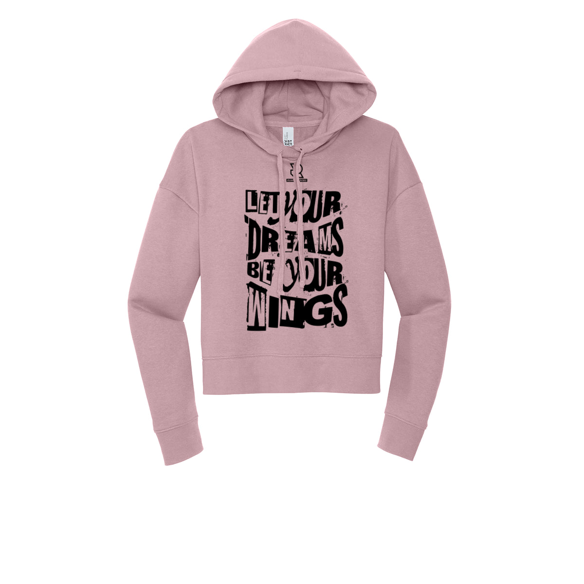 LET YOUR DREAMS BE YOUR WINGS (Black) - Womens Fleece Hoodie