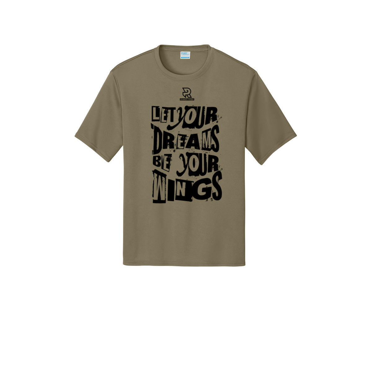 LET YOUR DREAMS BE YOUR WINGS (Black) - Short Sleeve Performance Tee