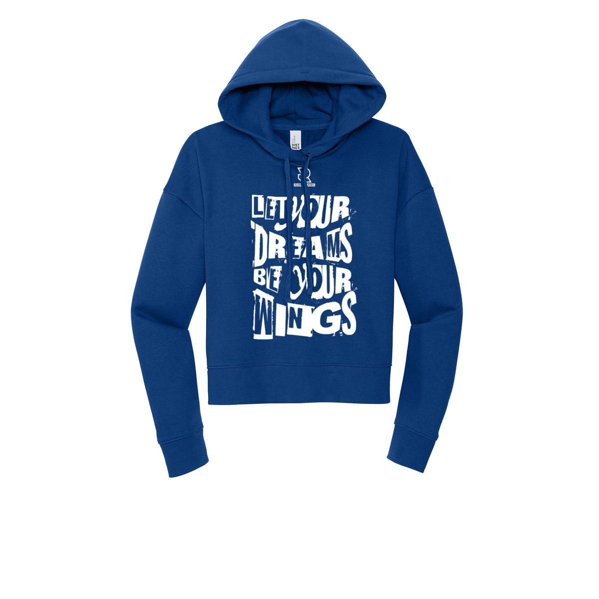 LET YOUR DREAMS BE YOUR WINGS (White) - Womens Fleece Hoodie