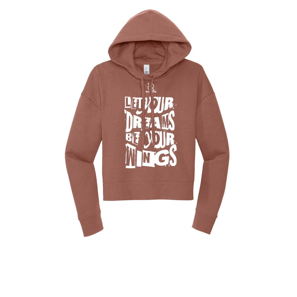 LET YOUR DREAMS BE YOUR WINGS (White) - Womens Fleece Hoodie