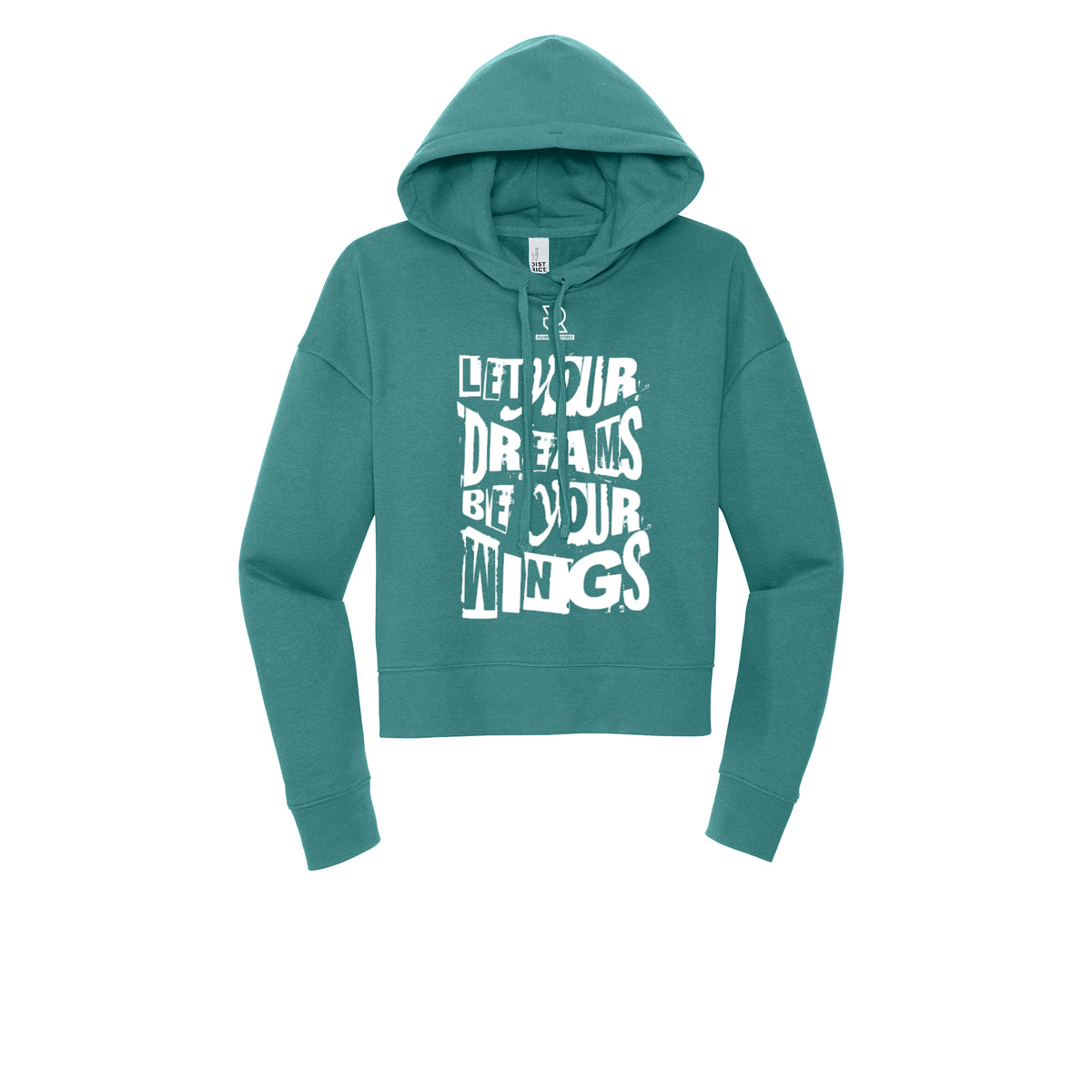 LET YOUR DREAMS BE YOUR WINGS (White) - Womens Fleece Hoodie