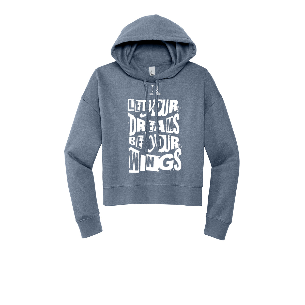 LET YOUR DREAMS BE YOUR WINGS (White) - Womens Fleece Hoodie