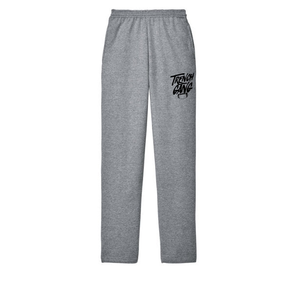 TRENCH GANG (Black) - Fleece Sweatpant