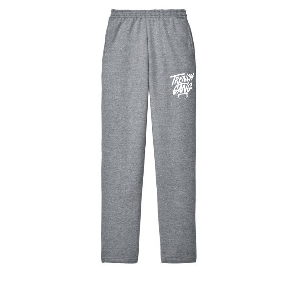 TRENCH GANG (White) - Fleece Sweatpant
