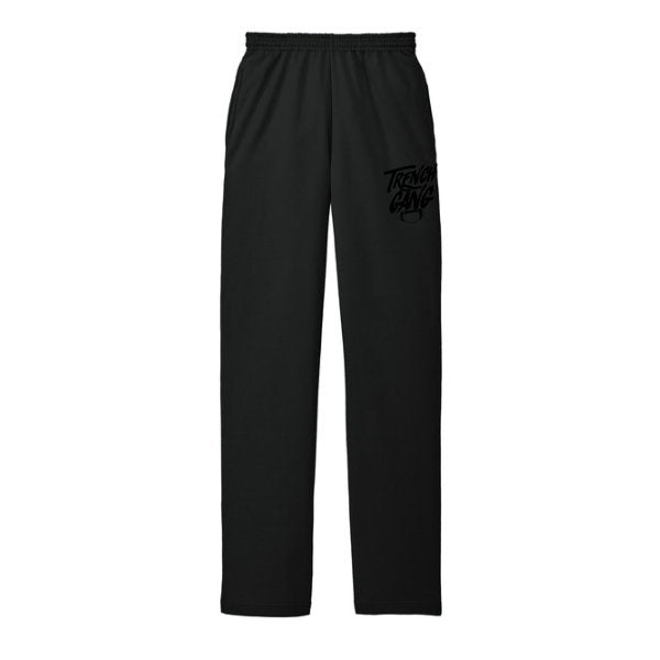 TRENCH GANG (Black) - Fleece Sweatpant