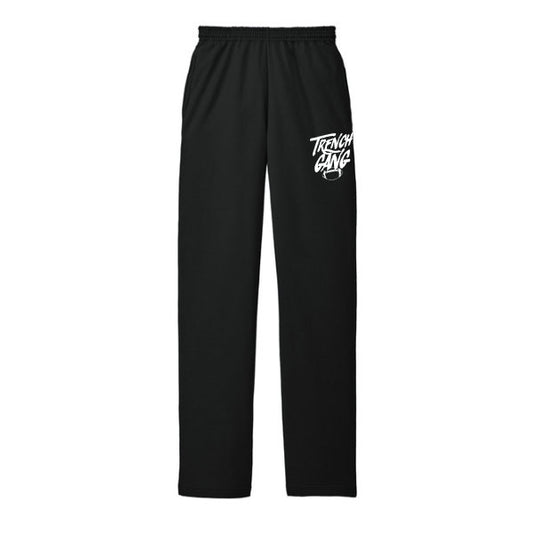 TRENCH GANG (White) - Fleece Sweatpant