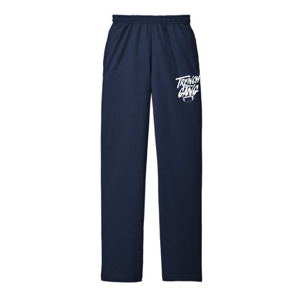TRENCH GANG (White) - Fleece Sweatpant