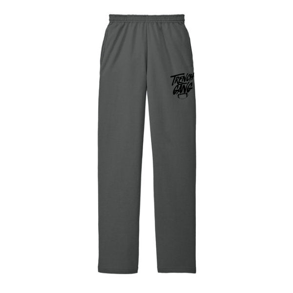 TRENCH GANG (Black) - Fleece Sweatpant