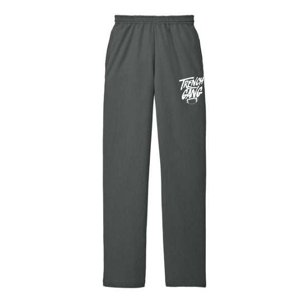TRENCH GANG (White) - Fleece Sweatpant