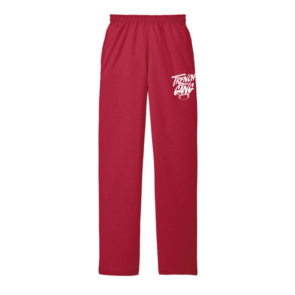TRENCH GANG (White) - Fleece Sweatpant