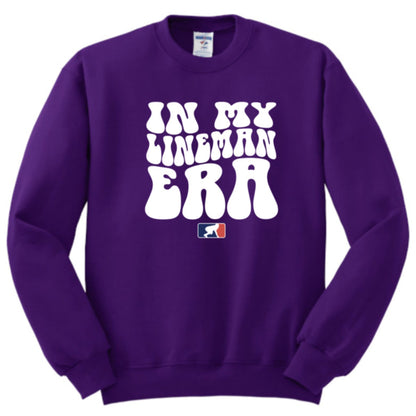 IN MY LINEMAN ERA (White) - Crewneck