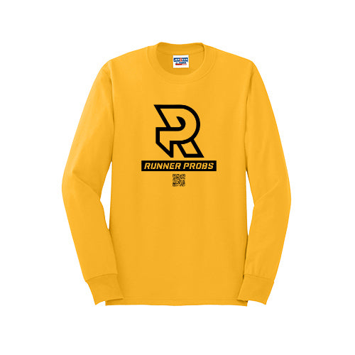 LOGO (Black) - Long Sleeve 50/50 Tee