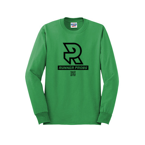 LOGO (Black) - Long Sleeve 50/50 Tee