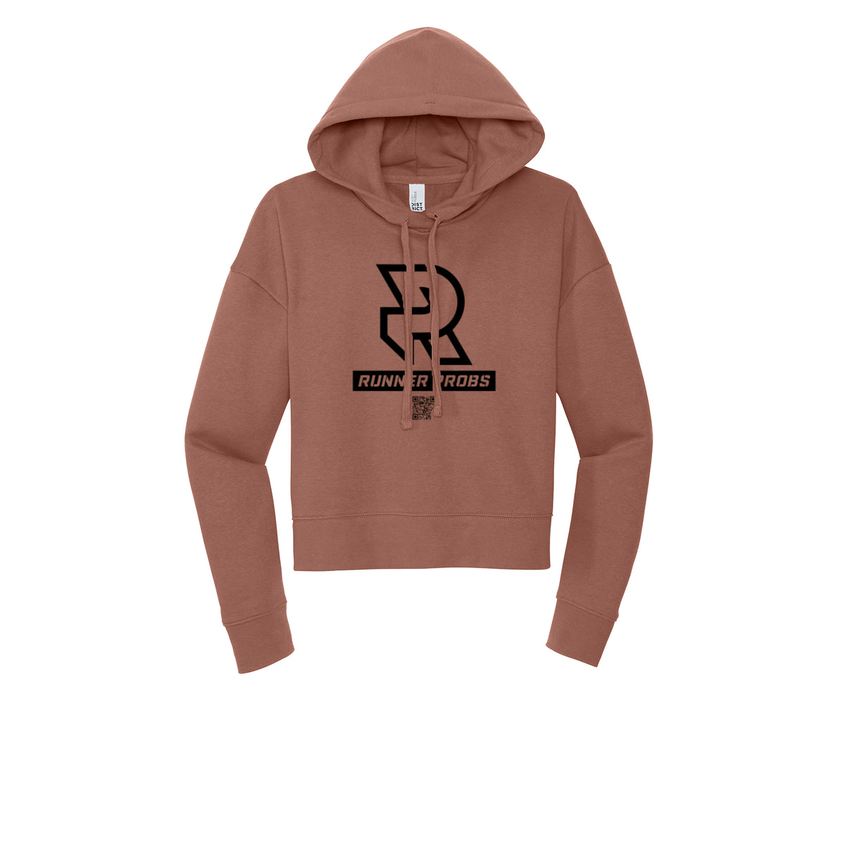 LOGO (Black) - Womens Fleece Hoodie