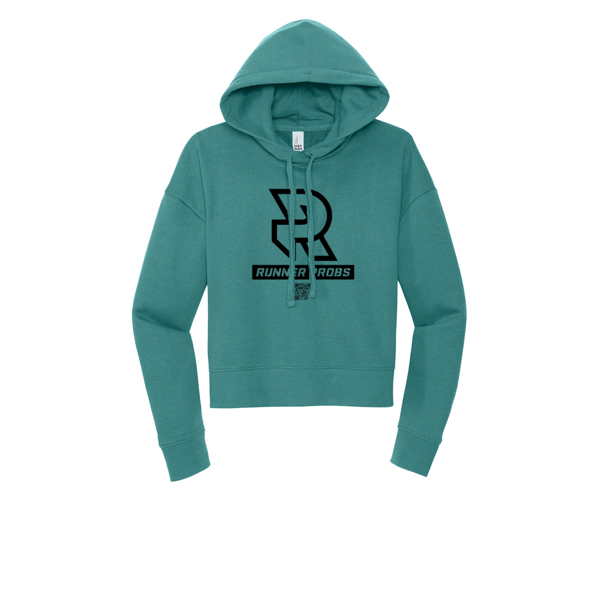 LOGO (Black) - Womens Fleece Hoodie