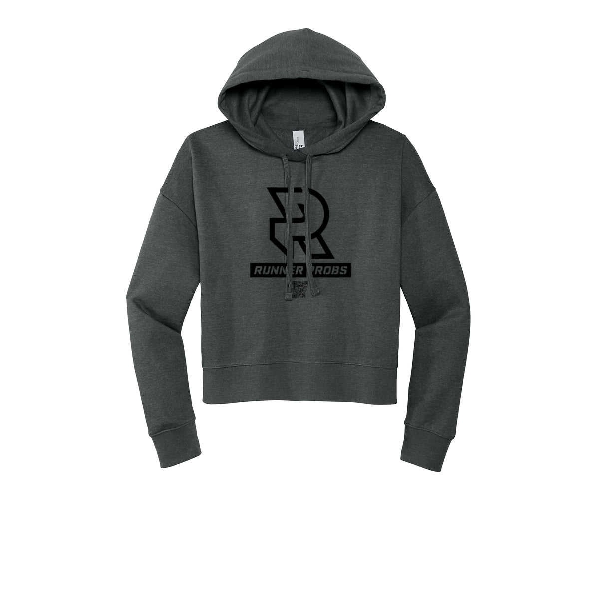 LOGO (Black) - Womens Fleece Hoodie