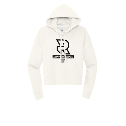 LOGO (Black) - Womens Fleece Hoodie