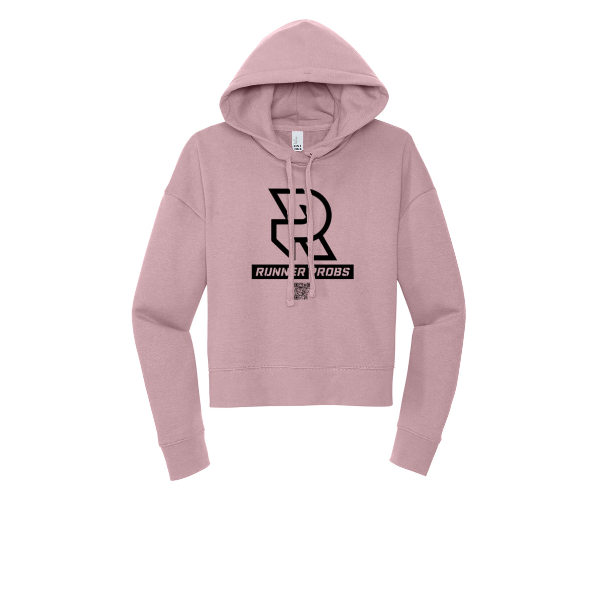 LOGO (Black) - Womens Fleece Hoodie