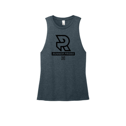 LOGO (Black) - Womens Perfect Tri Muscle Tank