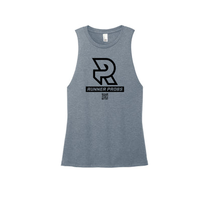 LOGO (Black) - Womens Perfect Tri Muscle Tank