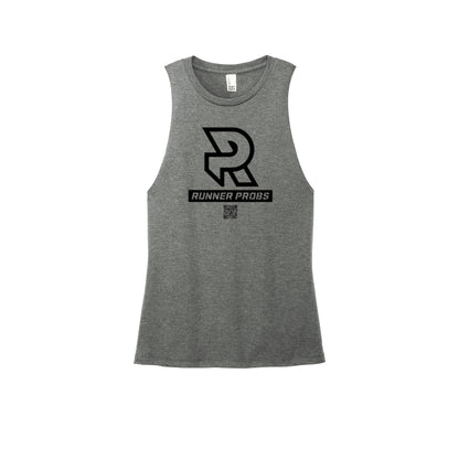 LOGO (Black) - Womens Perfect Tri Muscle Tank