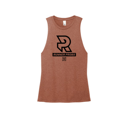 LOGO (Black) - Womens Perfect Tri Muscle Tank