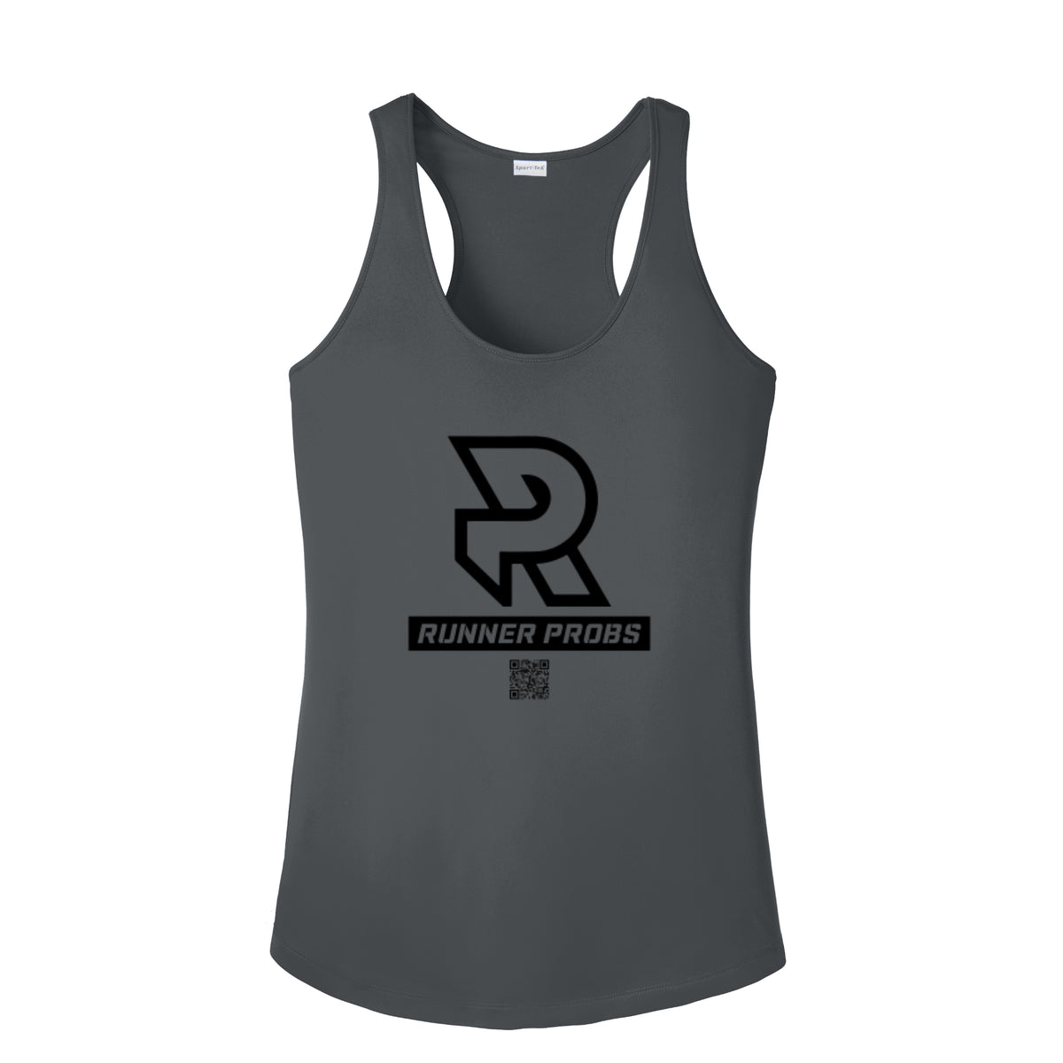 LOGO (Black) - Womens Competitor Racerback Tank