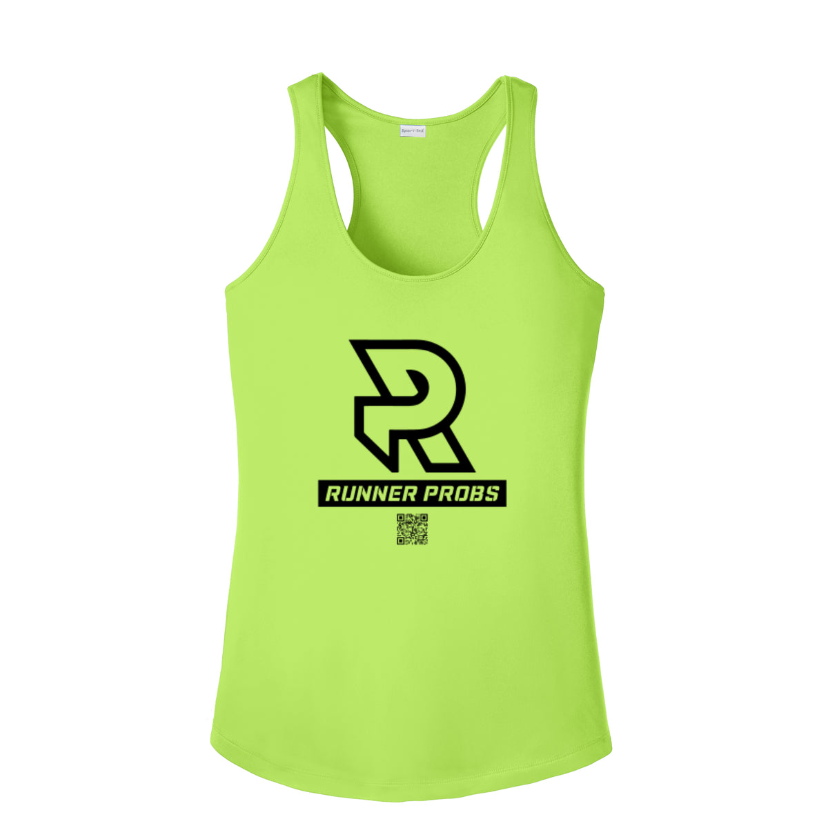 LOGO (Black) - Womens Competitor Racerback Tank