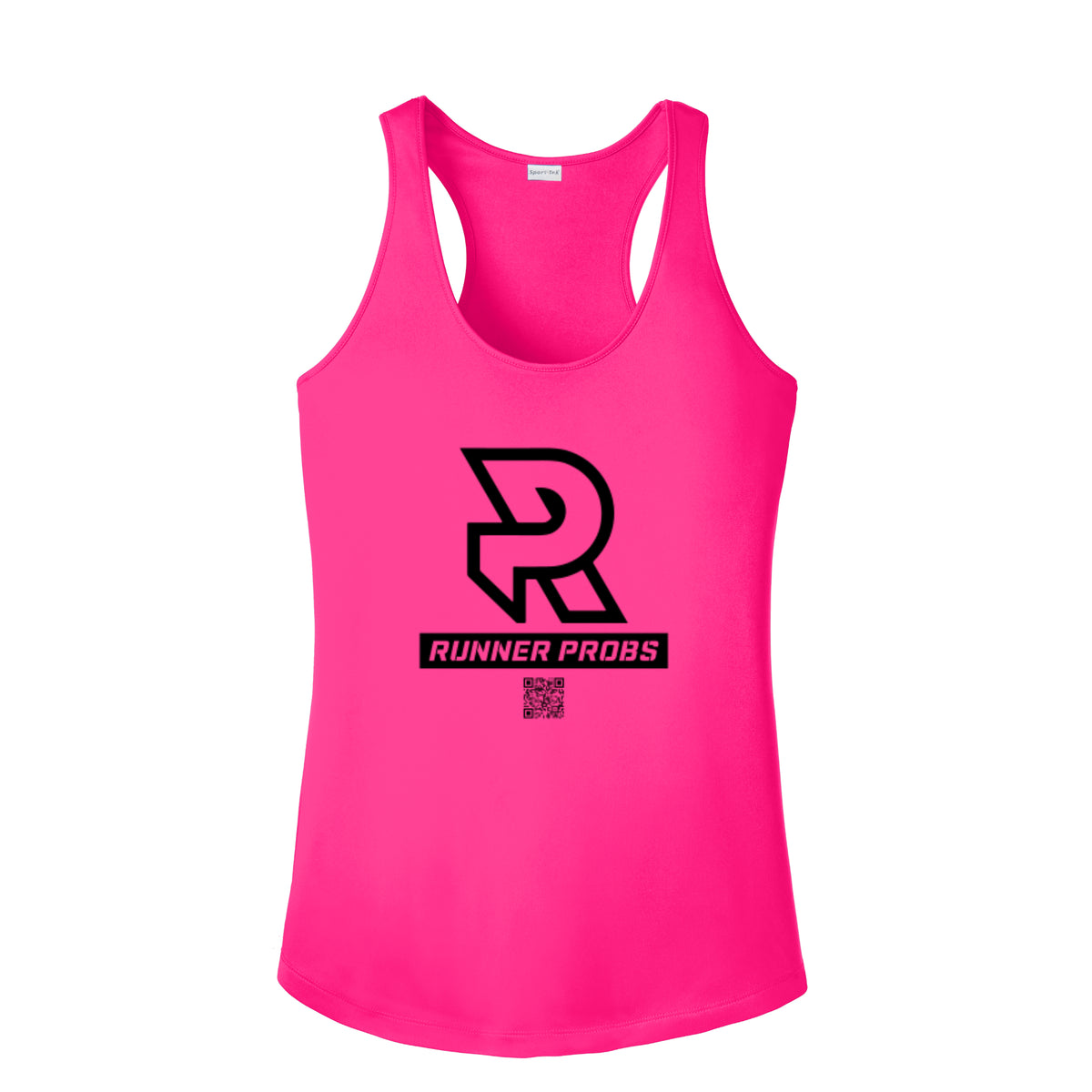LOGO (Black) - Womens Competitor Racerback Tank