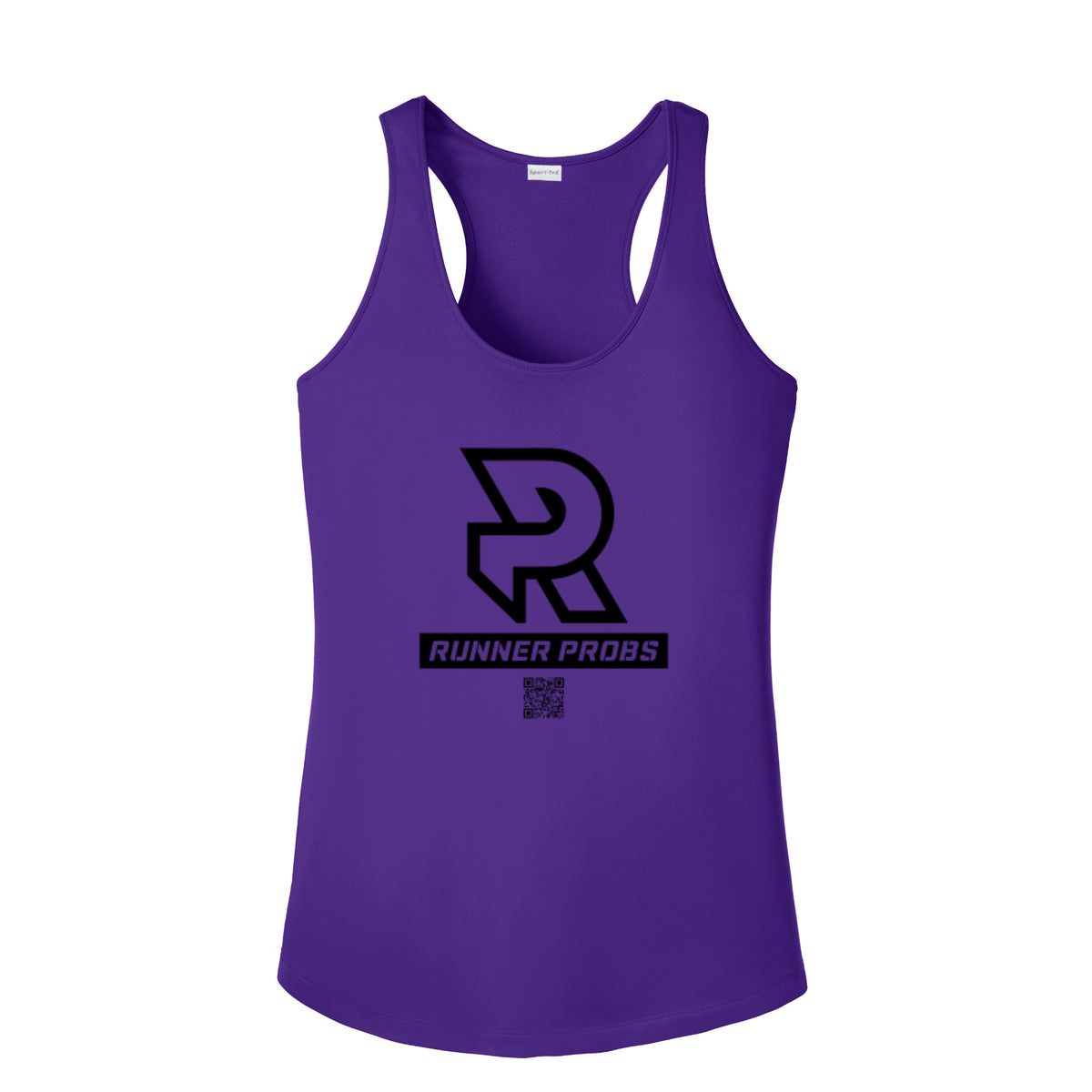 LOGO (Black) - Womens Competitor Racerback Tank