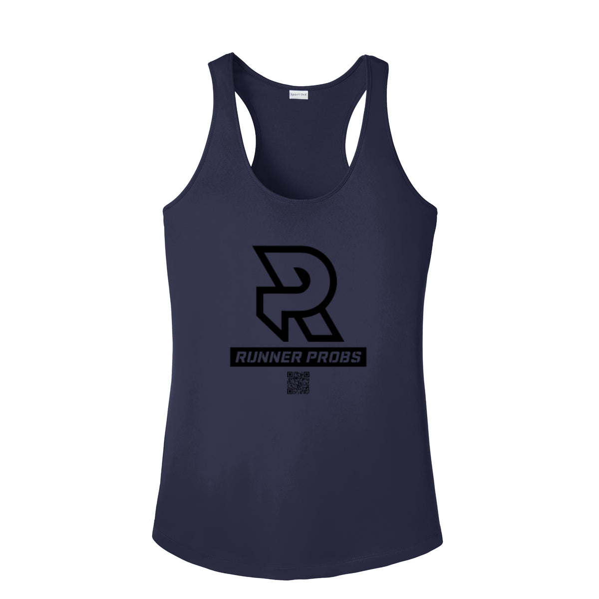 LOGO (Black) - Womens Competitor Racerback Tank