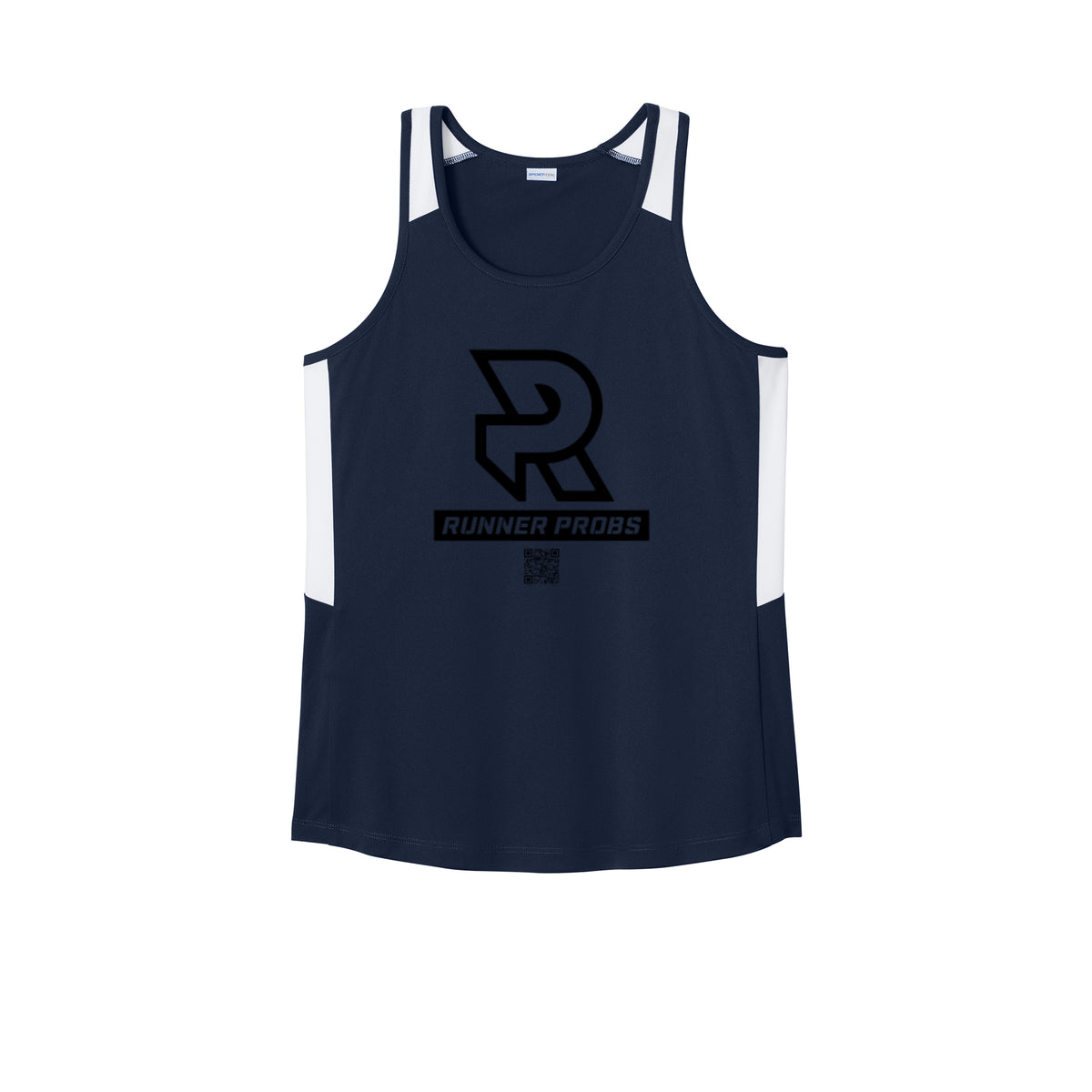 LOGO (Black) - Womens Club Track Tank
