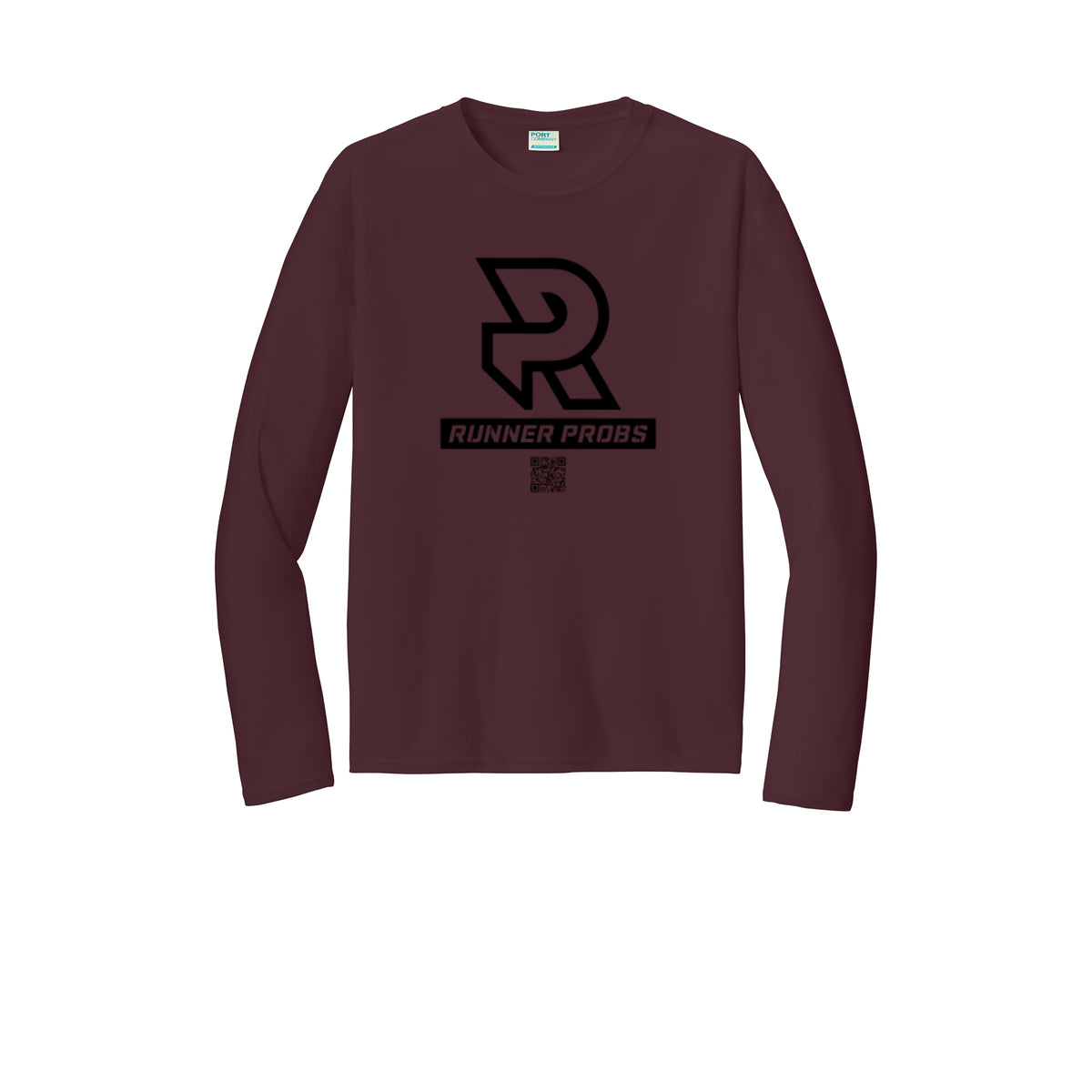 LOGO (Black) - Long Sleeve Performance Tee