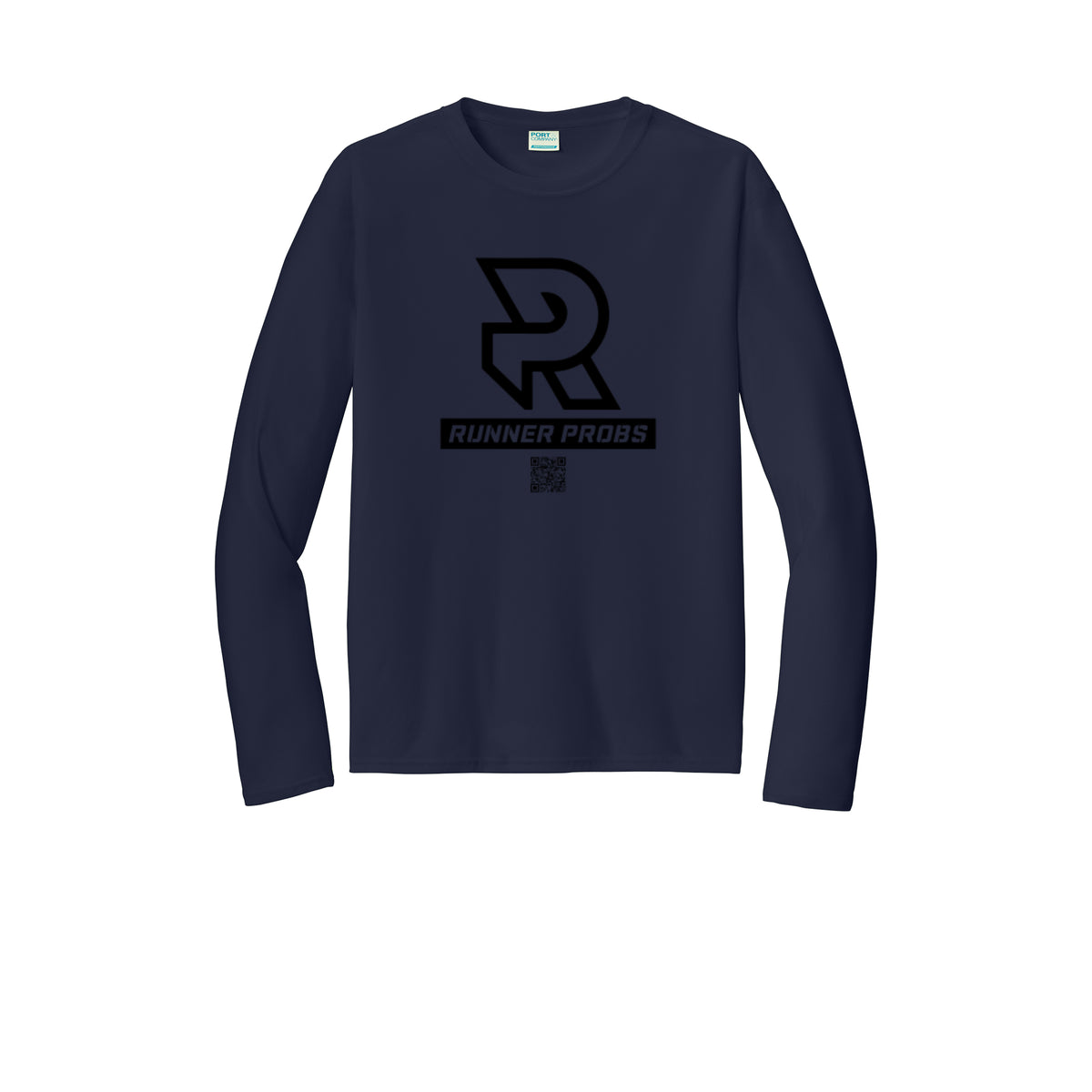 LOGO (Black) - Long Sleeve Performance Tee