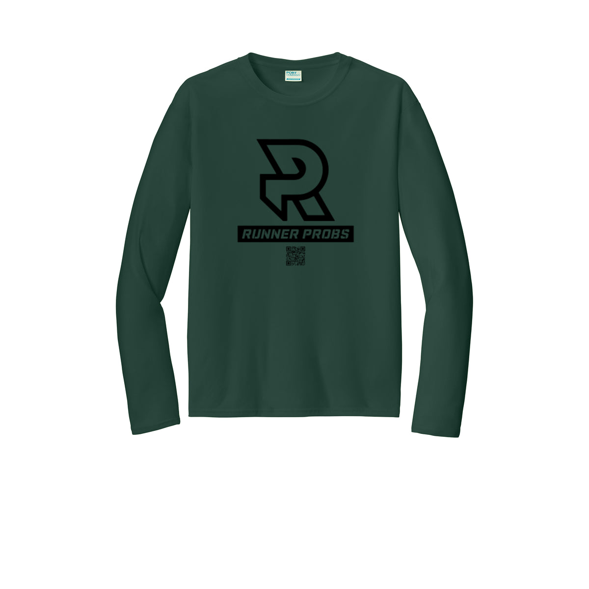 LOGO (Black) - Long Sleeve Performance Tee