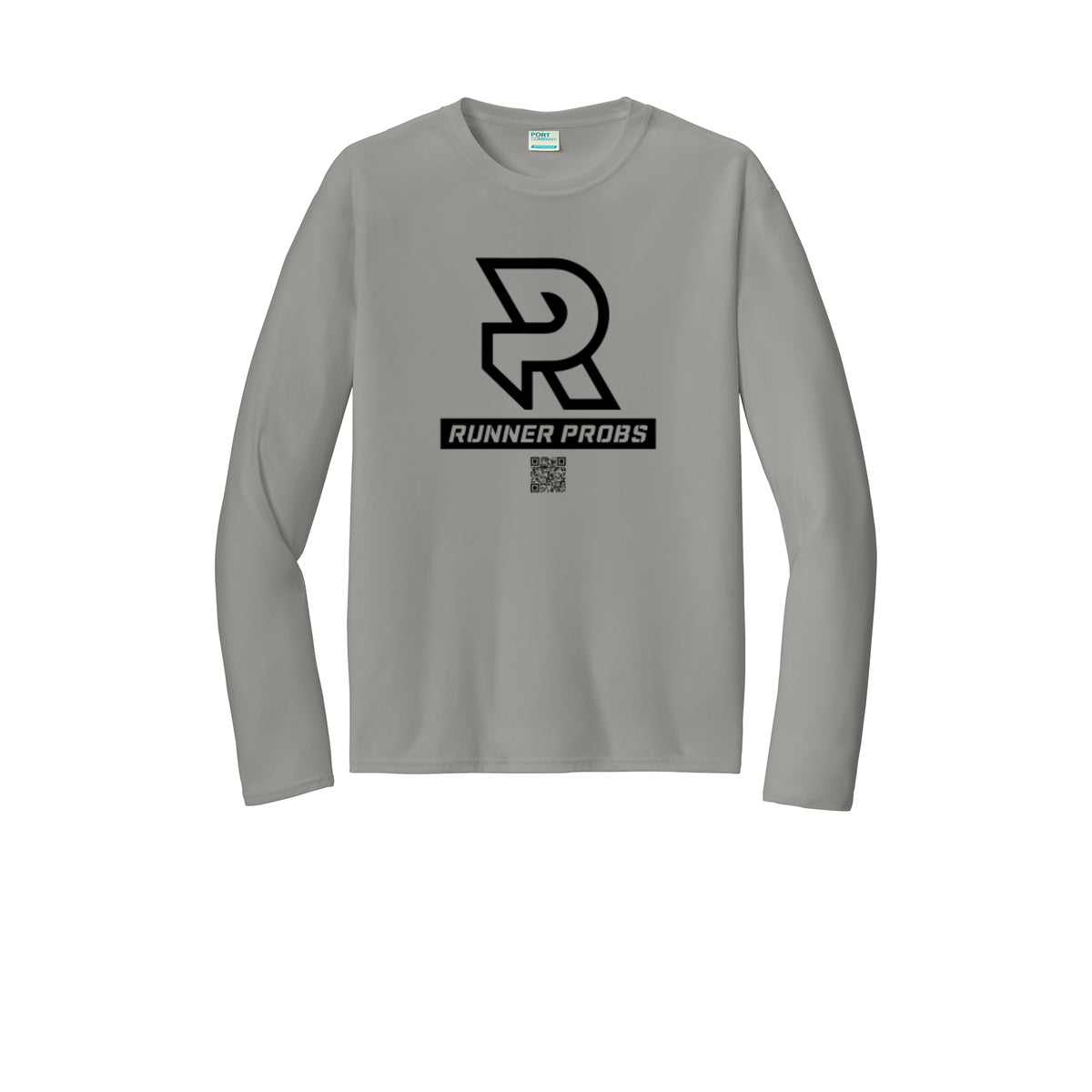 LOGO (Black) - Long Sleeve Performance Tee