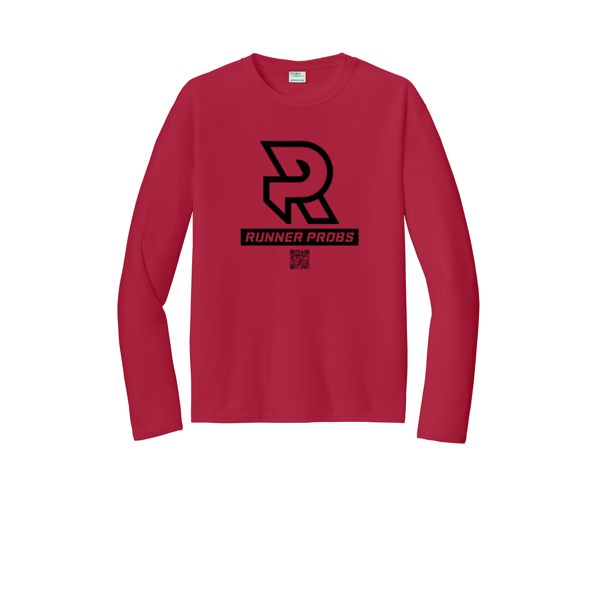 LOGO (Black) - Long Sleeve Performance Tee